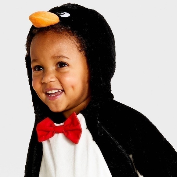 KIDS Boy Girl Toddler Penguin Halloween Purim Costume Jumpsuit Hyde & EEK 4-5T - Picture 3 of 14